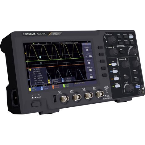 Oscilloscope numérique VOLTCRAFT DSO-2154 150 MHz 4 canaux 1 Géch/s 80 kpts 8 bits mémoire numérique (1/5)