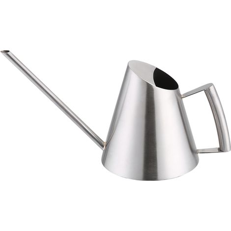 Arrosoir miniature 400 ml en acier inoxydable brossé pour jardin, intérieur et extérieur (1/5)