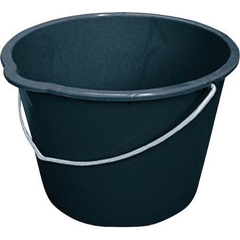 Seau de chantier 20L noir avec bec verseur emballage : 10 pces