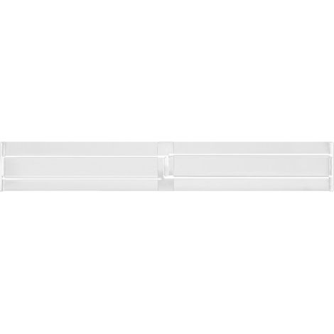 Diviseur de Rangement pour Commode  Organiseur de Tiroir Adjustable 27.5-52cm, Noir/Blanc, PP  8cm Hauteur  1 Pièce (1/5)