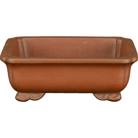 Vaso per bonsai rettangolare in gres 12,5x9,5x3,5 cm - SM123