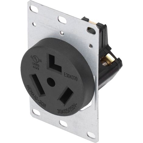 Steckdose, US-Standard, 3-Loch, 30 A, 125 V/250 V, NEMA 10-30R für den Hausgebrauch (1/5)