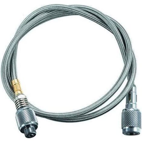 Tuyau gazRéchaud de camping portable - Adaptateur de tuyau de gaz plat - Convertisseur en plein air - 107 x 1,9 x 1,9 cm (1/5)