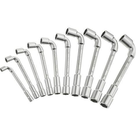 Stanley – Clé à pipe débouchée 6x6 pans – Jeu de 10 pièces – Pour espaces confinés – Matériaux résistants pour professionnels (1/3)