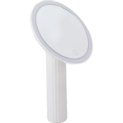 Miroir de maquillage LED portable avec éclairage d'appoint, miroir de maquillage grand format, outil cosmétique