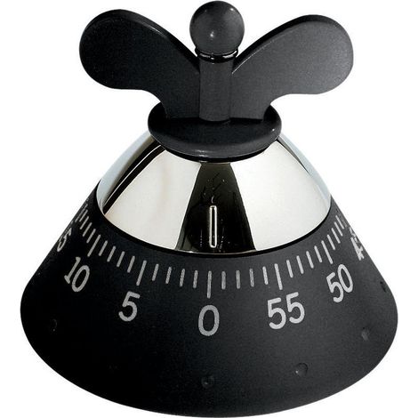 Alessi Chef Eric Küchenuhr Schwarz Resin