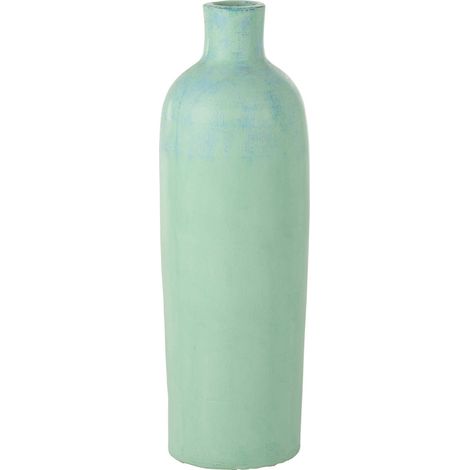 Vase décoratif bleu en ciment style méditerranéen - Bleu pastel méditerranéen (1/2)