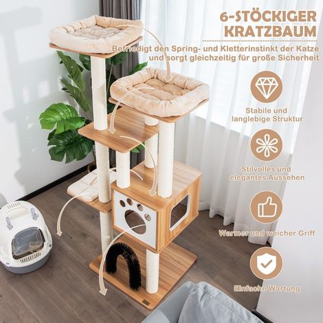 Tiragraffi a 6 livelli da 176 cm con comodi tappetini grotta e arco per gatti beige 88304668 88304668 88304668 88304668 88304668 88304668 88304668 88304668 88304668 88304668 88304668 88304668