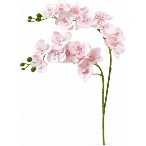 Orchidée Papillon Artificielle pour Vase Haut Déco Rose Clair (1/5)
