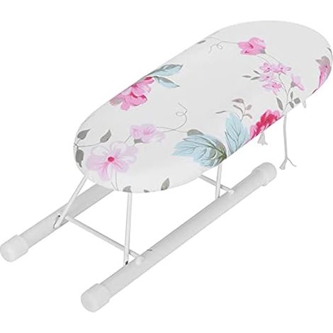 Mini Petite Table Planche à Repasser, Table à Repasser Pliante avec Housse en Coton Table Repassage Voyage Portable Peu Encombrante Manchettes Colliers pour Maison Appartement Condo(épanouissement) (1/5)