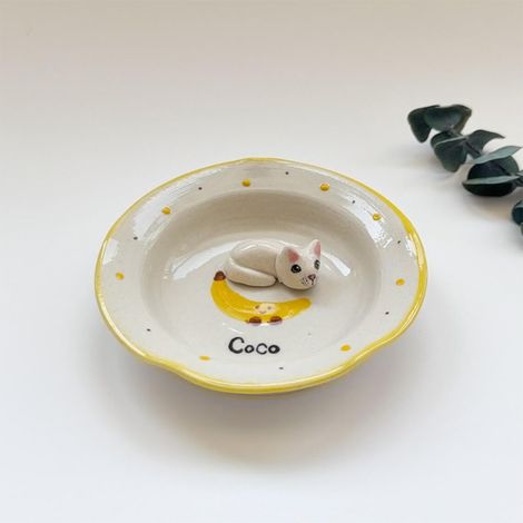 New Ceramic Ring Tray with Ceramic Pet Ring Tray Jewelry Organizer, Model J