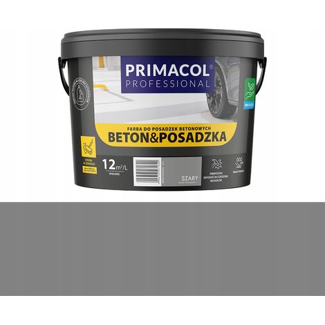 Pintura acrílica para hormigón y paredes Primacol 2,2 l gris semibrillante 1 unidad.