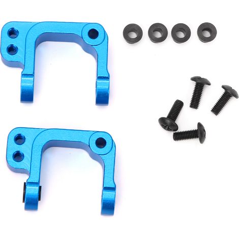 Moyeu en alliage d'aluminium pour bras de direction RC, compatible 1/10 ECX traction arrière, pièce de rechange bleue (1/5)