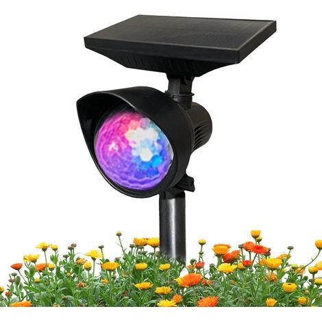 Solar Projector, Rotating LED, Multicolor, Waterproof, Outdoor Garden (1/5)
