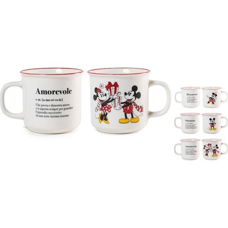 Tasse jumbo Mickey et Minnie Noël 440 ml
