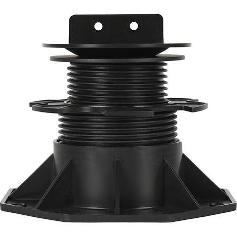 Wolketon Pack de 100 pedestales regulables 75-145 mm para rastreles, PP negro (1/5)