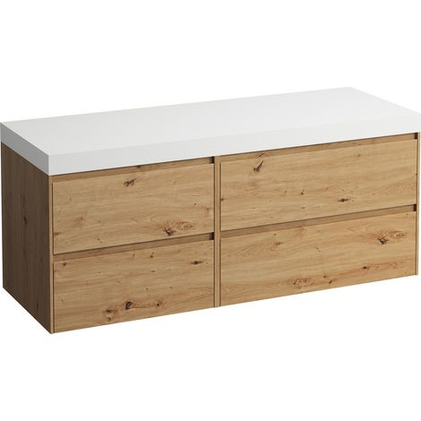 LAUFEN LANI encimera de lavabo blanco mate incl. mueble bajo (1/3)