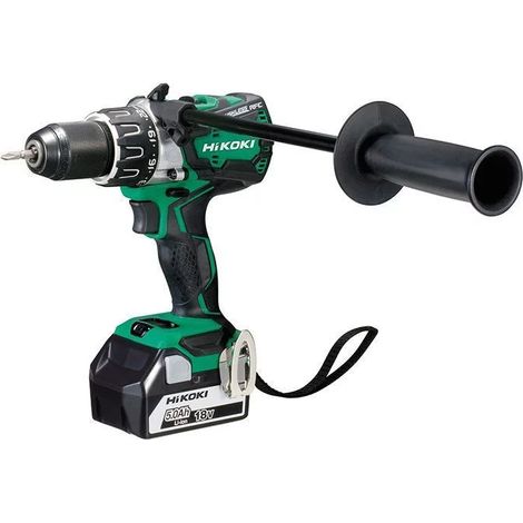 Hikoki – Perceuse-visseuse sans fil 18V avec 2 batteries 5Ah – Moteur Brushless – Couple 136Nm pour perçage acier 13mm – Coffret avec chargeur – DS18DBL2WPZ (1/2)