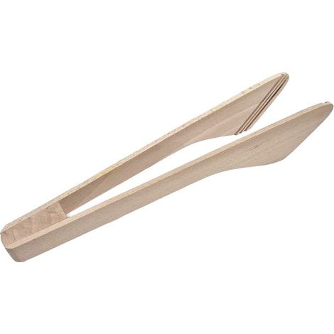 Pinzas anchas de madera para freír y asar. (1/2)