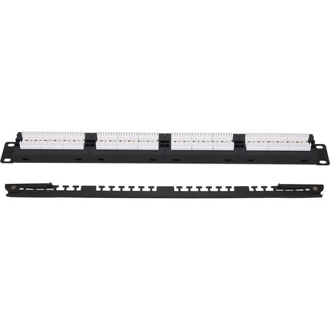 Panneau de brassage 24 ports, répartiteur réseau UTP Cat 6 non blindé RJ45 (1/5)