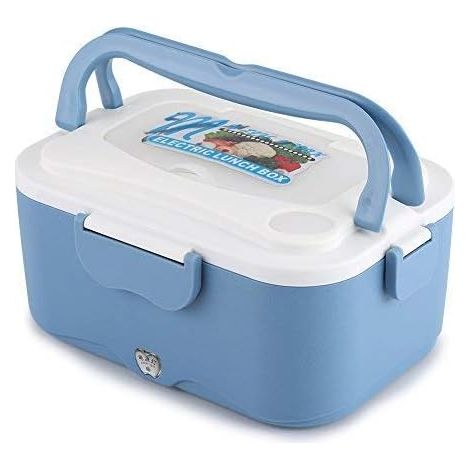 Boîte Chauffante Lunch Box pour Voiture Électrique Boîte Déjeuner Thermique de 1.5L Boîte Alimentaires Boîte Repas Revêtement en Isolation pour voyager(24V-Bleu) (1/5)