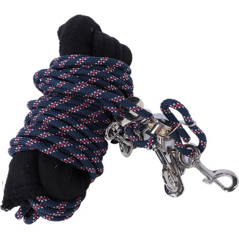 Corde d'entraînement et de longe réglable pour chevaux avec housse arrière en polaire. Réglage facile de la corde. Corde d'entraînement à l'équilibre du cheval. (1/5)