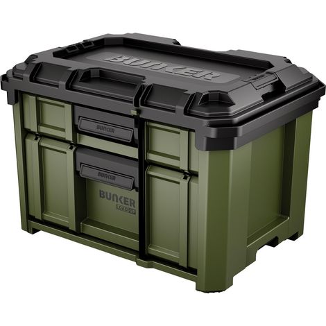 Draper 29436 BUNKER Load-Up Stacking 2 Drawer Tool Box, 570mm