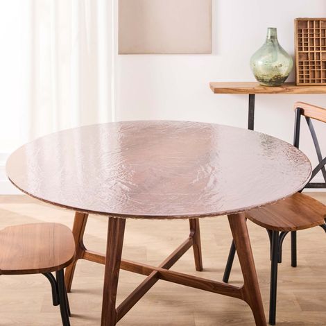 Nappe Cristal Ronde "Garden" 150cm Transparent