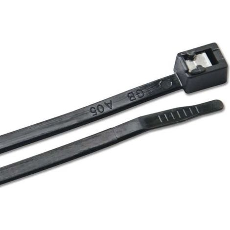 Collier de serrage Noir : auto coupant N 20cm