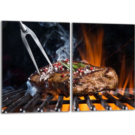 Piastra protettiva in vetro per la stufa 2x40x52 Grill (1/5)