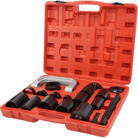 Kit d'outils de presse pour rotules C Master, extracteur et installateur de joints universels en métal, avec boîte de rangement pour voitures et camionnettes légères. (1/5)