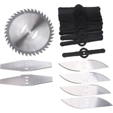 Set of 27 tangle-free stainless steel lawnmower blades for universal electric lawnmowers – Compatible accessories--DTEKGAZ