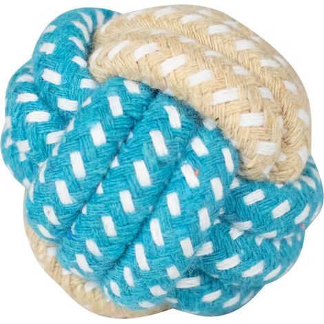 Balle Corde bleu et beige : 5 cm