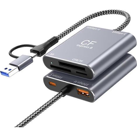 Hochgeschwindigkeits-CFexpress-3-in-1-SD/TF-Kartenleser Typ A, USB 3.2 Gen2 10 Gbit/s USB-C-Hub (1/5)