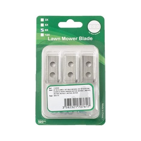 Kit 9 lame e viti robot rasaerba modelli WG791 793 794 795 WA0176 WORX