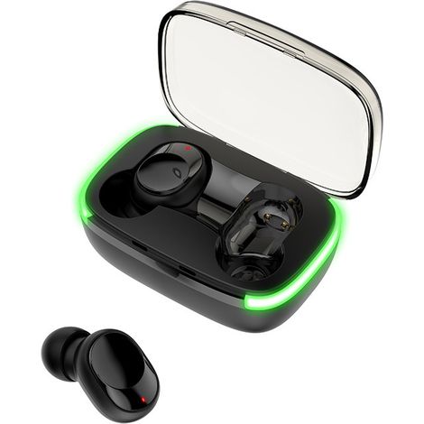 Bluetooth-Kopfhörer, kabellose Bluetooth-Kopfhörer, Bluetooth-Ohrhörer, Bluetooth-Headsets, extrem lange Akkulaufzeit, neue Mini-Bluetooth-Kopfhörer – Schwarz (1/4)