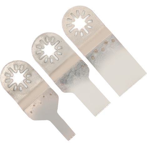 Lames de scie oscillantes droites en acier inoxydable (lot de 3) pour la coupe du bois et du plastique, 10 mm/20 mm/34 mm (1/5)