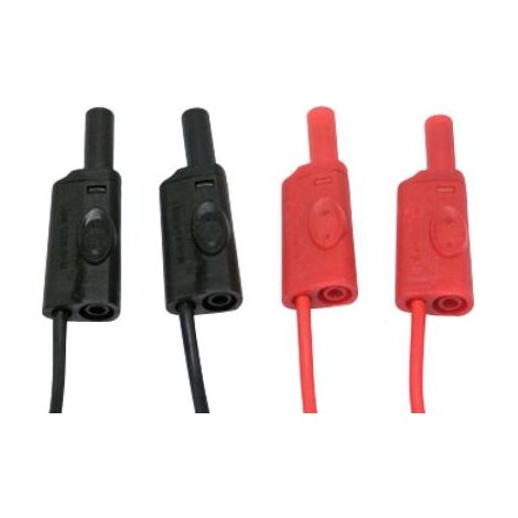 Cordons de test Chauvin Arnoux, Noir/Rouge, 20A, 600V, long. 2m ( Prix pour 1 )