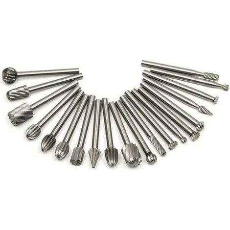 Polier- und Schleifkopf HSS Carbide Burr Set Schleifkopf abschrägenmaschine DIY Drehbohrmeißel Werkzeug