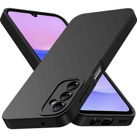 Coque pour Samsung Galaxy A15 5g, Housse Etui de Protection en Silicone Souple,Cover Antichoc avec Protege de Camera,Compatible avec TPU (Noir, SamsungA15) (1/4)