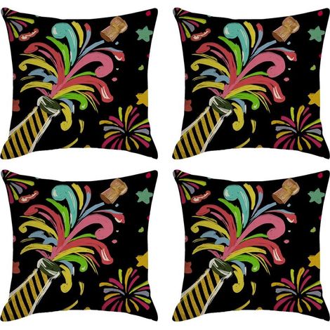 Good year Covers of cushion decorative for the Nouvel An and the parties months, perfectly for decorate your sofa or your armchairs (1/5)