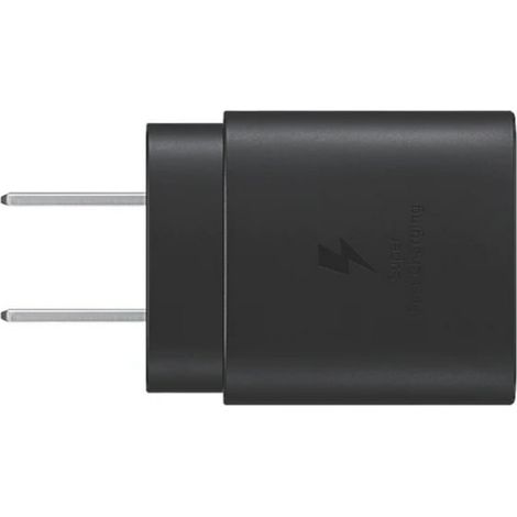 Chargeur Samsung 25W Super Rapide Noir, adaptateur secteur USB sans câble, bloc chargeur mural pour smartphone Galaxy, alimentation rapide compatible PD, chargeur de téléphone compact (1/3)