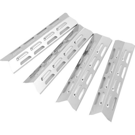 Plaque Chauffante Pour Grill - Couvercle De Bruleur En Acier Inoxydable - Compatible Universel - 4 Pièces (1/5)