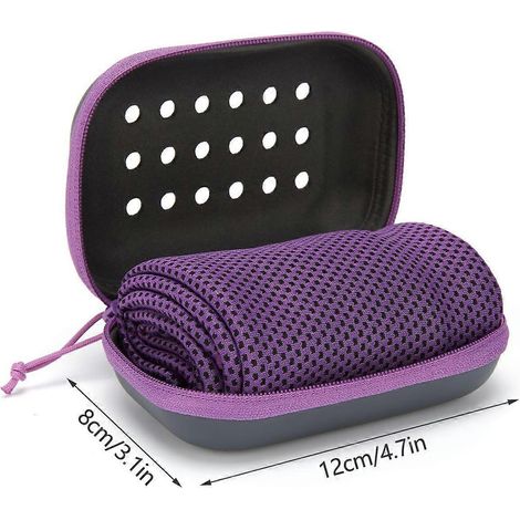 Serviette rafraîchissante douce et respirante en microfibre, idéale pour les peaux transpirantes et les bains de bouche. (1/4)