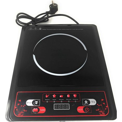 TEMPO DI SALDI Piastra Ad Induzione Portatile 2000W Piano Di Cottura Fornello Elettrico 270°C (1/4)