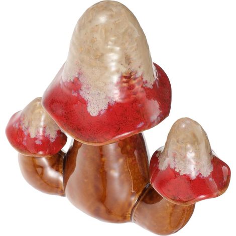 Statue De Champignon Artificiel Décoratif pour Jardin Et Maison Ornement Vivid Décoration De Table Élégante pour Intérieur Et Extérieur (1/5)
