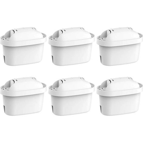 Cartouche de Filtre à Eau - Compatible avec Brita Maxtra Plus - Recharge pour Carafe Filtrante Marella (Lot de 6)-INHHUB (1/4)