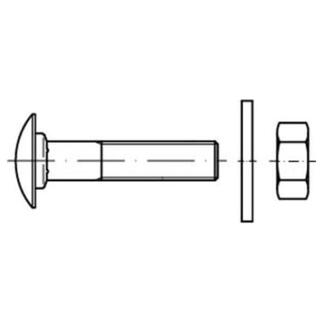 ART 89804 Zargenschraube im Set Stahl M 8 x 25 galv. verzinkt gal Zn FK 50 Stk