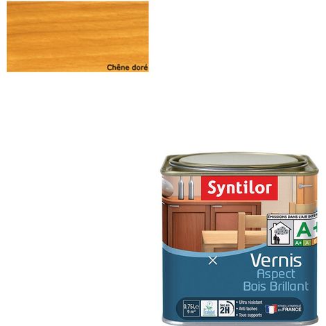 Vernis Aspect Bois Chêne Doré Brillant 0,75L (1/5)