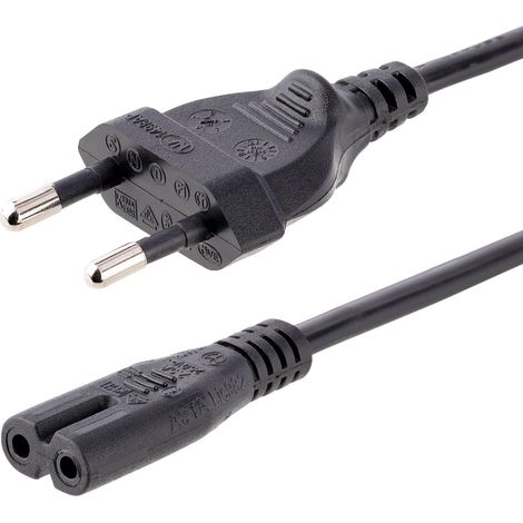 StarTech Cordon Alimentation Portable 1m, UE vers C7, 2 (PXTNB2SEU1M) (1/5)